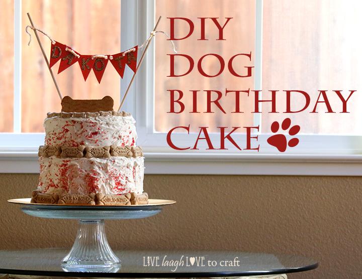 diy dog birthday cake tutorial